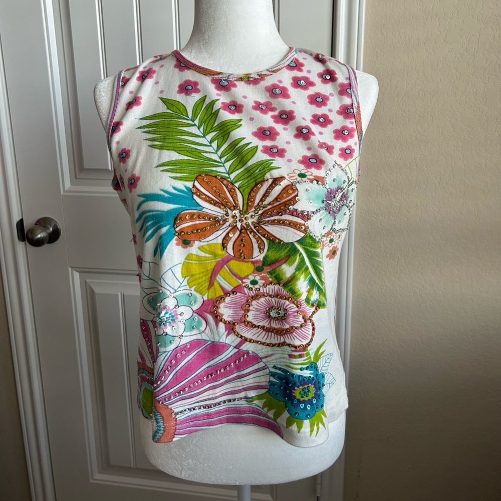 Hawaiian y2k tank top